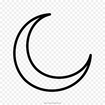 Crescent Drawing Coloring book Moon - moon 