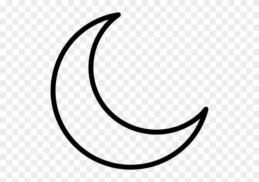 Crescent Moon Clip Art - White Half Moon Png