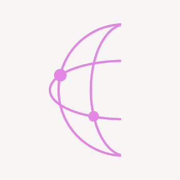 Crescent moon collage element, pink | Free Photo - rawpixel