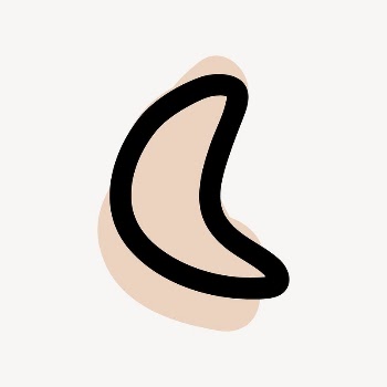Crescent moon  doodle collage | Free Vector - rawpixel