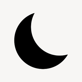 Crescent moon icon, flat graphic | Free Icons - rawpixel