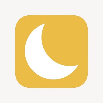 Crescent moon icon, flat graphic | Free Icons - rawpixel