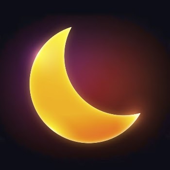 Crescent moon icon, neon glow | Free Icons - rawpixel