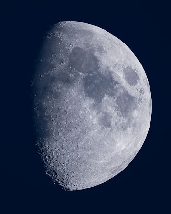 Crescent Moon Illuminates the Night Sky