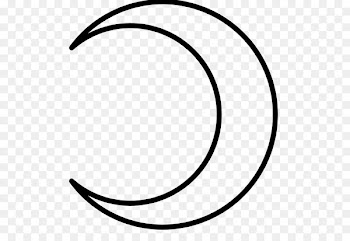 Crescent Moon Lunar phase Alchemical symbol - crescent 