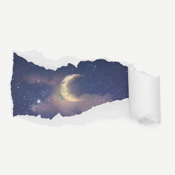 Crescent moon on night sky | Free PSD - rawpixel