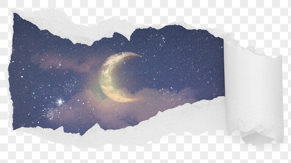 Crescent moon png night sky | Free PNG - rawpixel