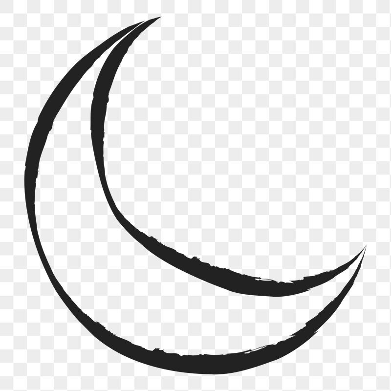 Crescent moon png sticker, cute | Free PNG Illustration - rawpixel
