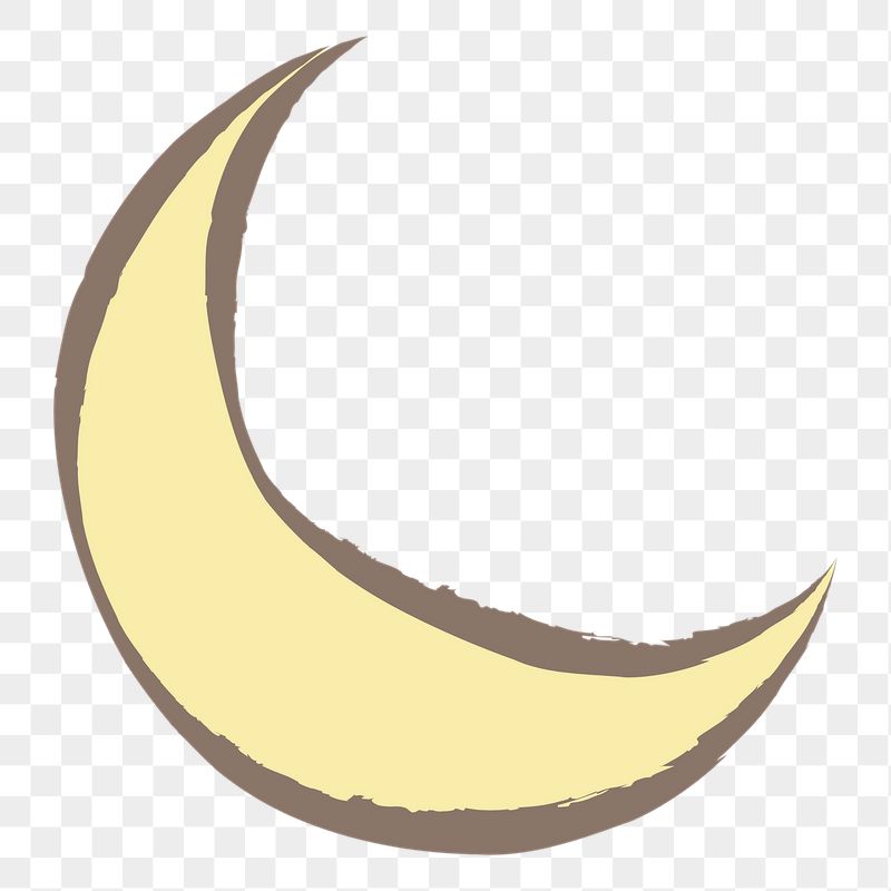 Crescent moon png sticker, pastel | Free PNG Illustration - rawpixel