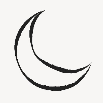 Crescent moon sticker, cute doodle | Free Vector Illustration - rawpixel