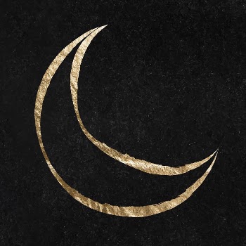 Crescent moon sticker, gold aesthetic | Free Vector Illustration - rawpixel