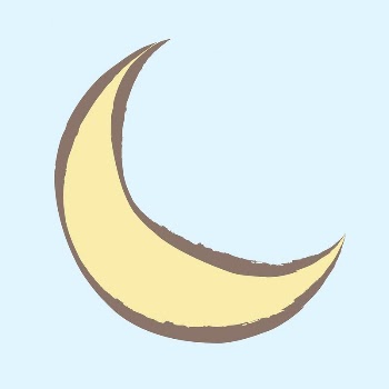 Crescent moon sticker, pastel doodle | Free Vector Illustration - rawpixel