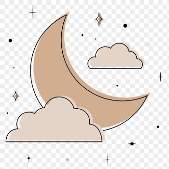 Crescent png sticker, beige illustration, | Free PNG Sticker - rawpixel