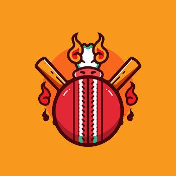 Cricket Ball Vector