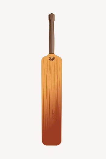 Cricket bat clipart, illustration vector. | Free Vector - rawpixel