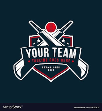 cricket team sport emblem logo