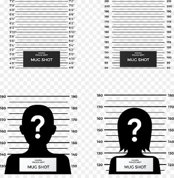 Crime Prisoner Mug shot - Criminal face photo background 