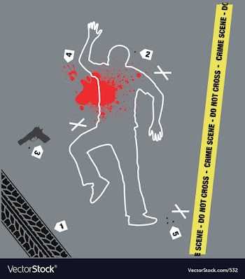 Crime scene vector image