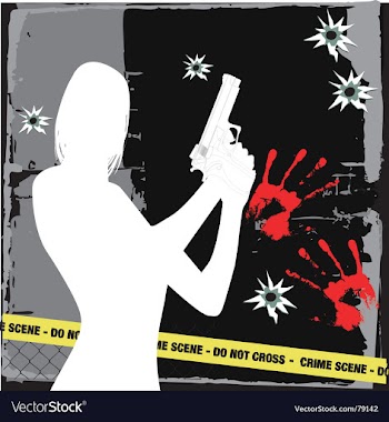 Crime vector image