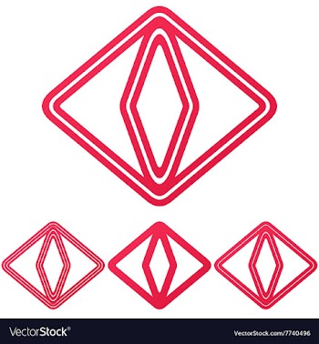 Crimson cat eye logo design set vector image