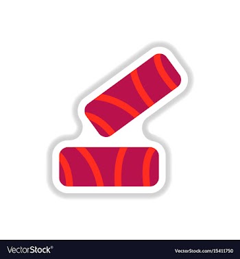 Crisp pastry pie sticker vector image