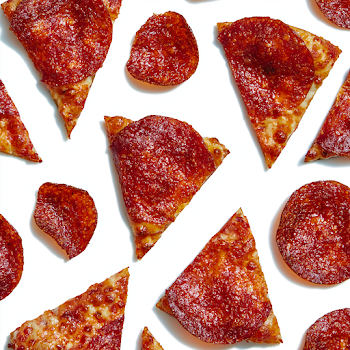 Crispy Pepperoni Slices on Transparent Background