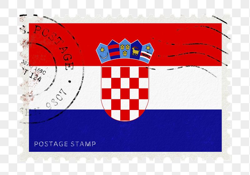 Croatia flag png post stamp | Free PNG - rawpixel