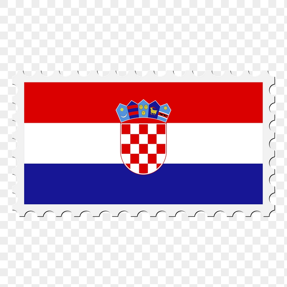 Croatia flag png sticker, postage | Free PNG - rawpixel