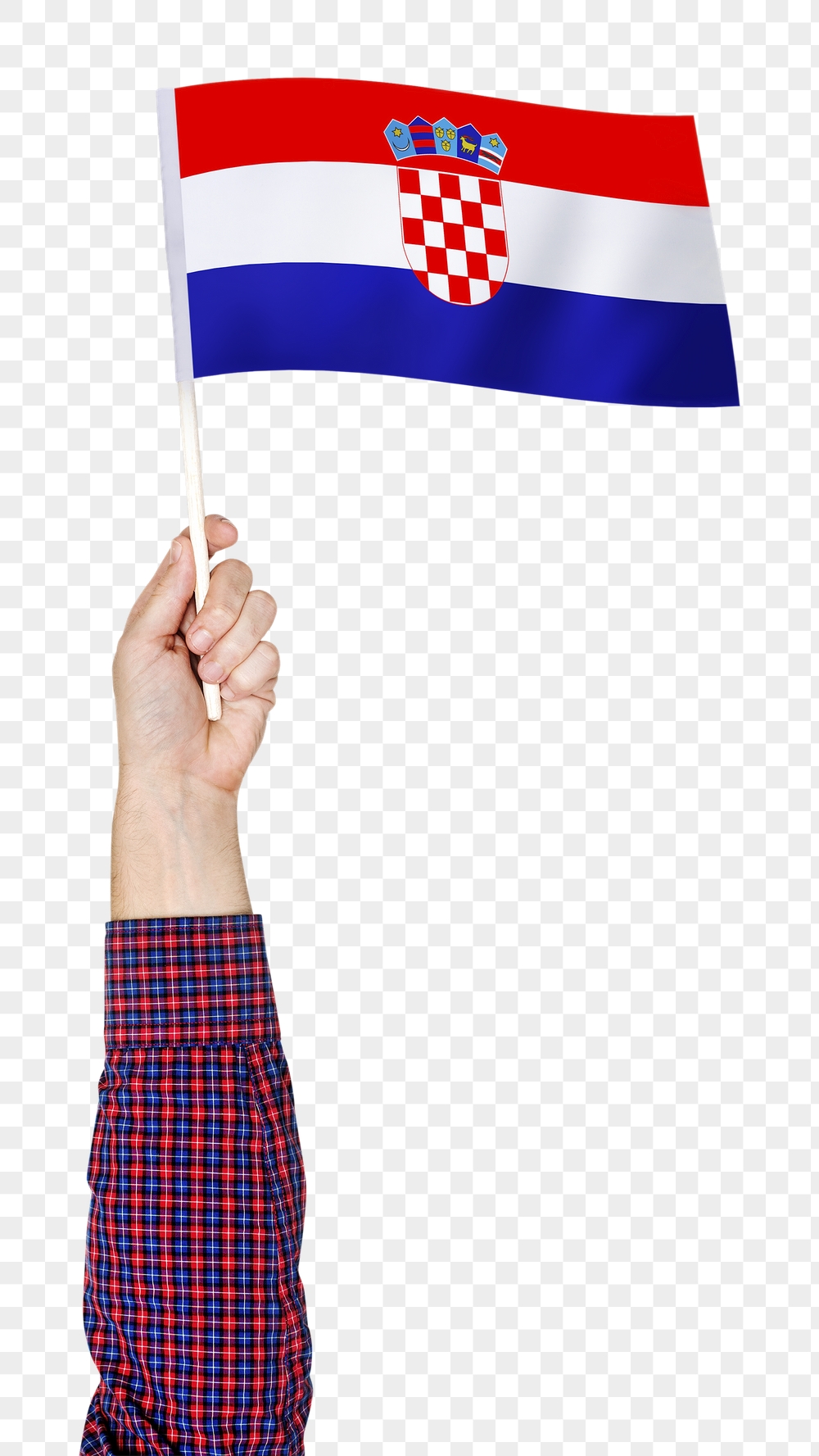 Croatia's flag png in hand | Free PNG - rawpixel
