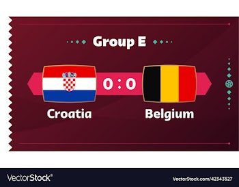 croatia vs belgium football 2022 group e world