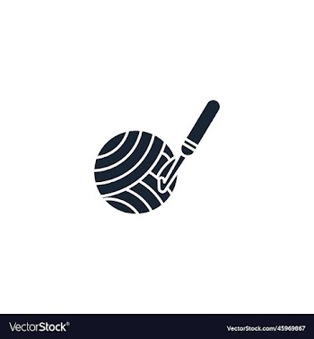 crochet creative icon from handmade icons