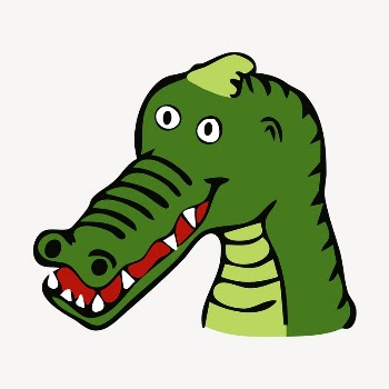 Crocodile cartoon clipart, illustration vector. | Free Vector - rawpixel