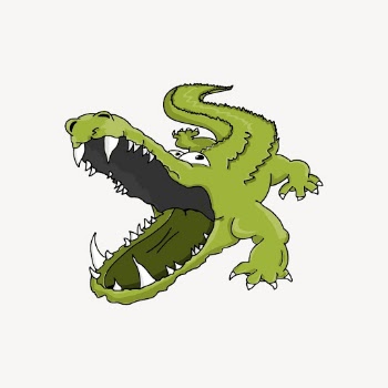 Crocodile clipart, animal illustration vector. | Free Vector - rawpixel