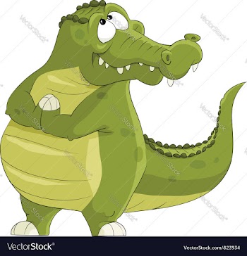  					Crocodile vector image														