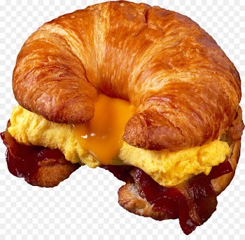 Croissant Bacon, egg and cheese sandwich Breakfast sandwich Ham - Egg bacon sandwich free material 