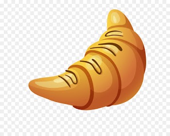 Croissant, Bakery, Bread, Yellow, Footwear PNG