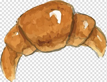 Croissant Bread Food, Horn bread transparent background PNG clipart