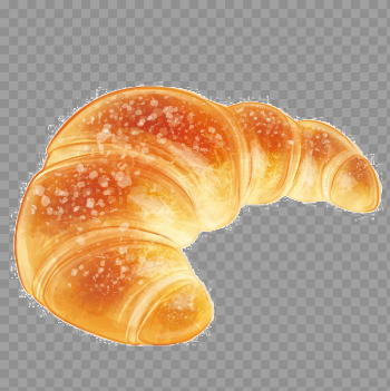 Croissant Bread PNG Image Background