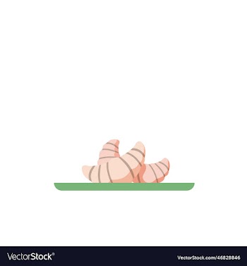 croissant flat icon for coffee shop