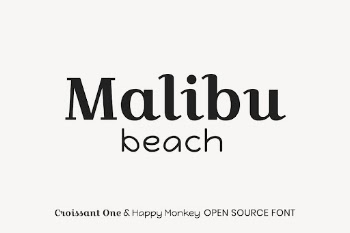 Croissant One & Happy Monkey | Free Font Add-on - rawpixel