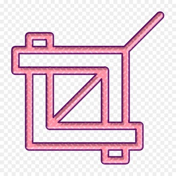 crop icon streamline icon