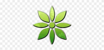 Cropped 053959 Retro Green Floral Icon Natural Wonders - Beach