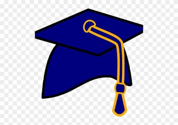 Cropped Graduation Hat Free Clip Art Of A Graduation - Royal Blue Graduation Hat