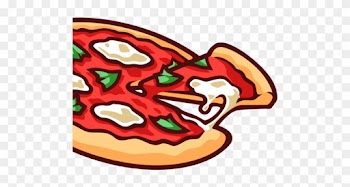 Cropped Pizza Vector Clipart 2 1 - Merry Crustmas Greeting Cards