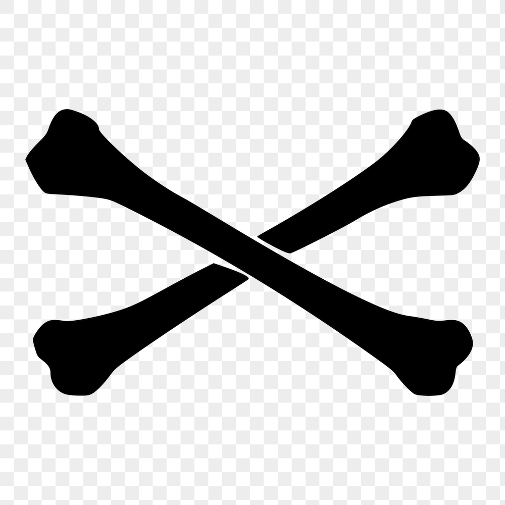Cross bones png sticker, pirate | Free PNG - rawpixel