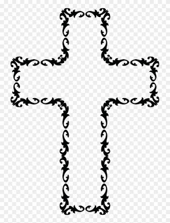 Cross Images Free Clip Art - Religious Frame Border Clipart