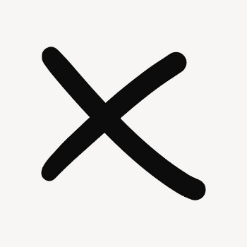 Cross mark, doodle collage element | Free Vector - rawpixel