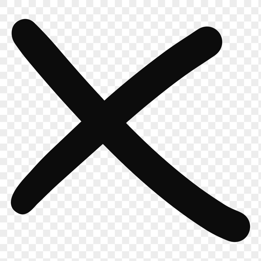 Cross mark png, doodle collage | Free PNG - rawpixel