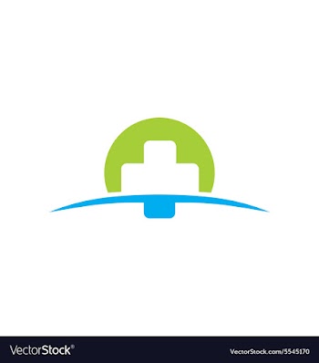  					Cross medic abstract color logo vector image														