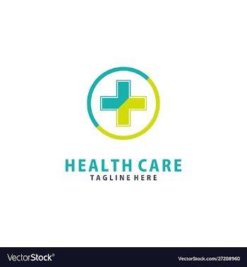 Cross plus medical logo icon design vector image